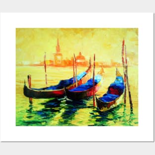 Golden evening in Venice Posters and Art